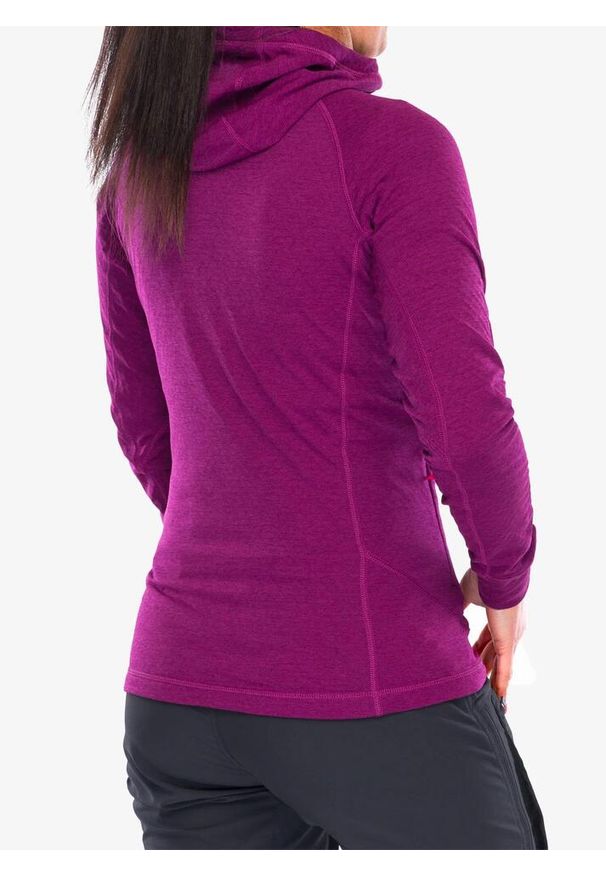 Bluza z kapturem damska Rab Nexus Hoody. Typ kołnierza: kaptur. Kolor: fioletowy