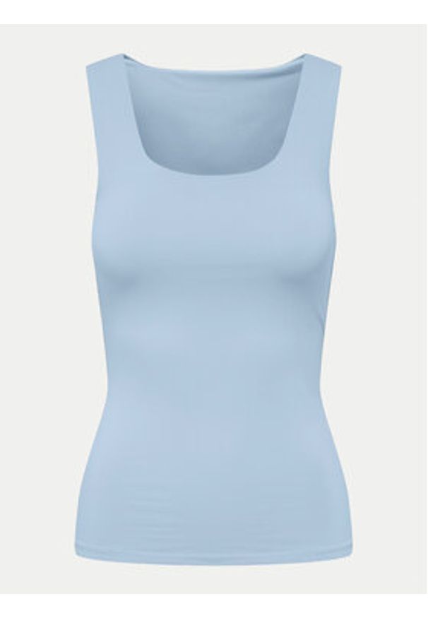 only - ONLY Top Lea 15278090 Błękitny Regular Fit. Kolor: niebieski. Materiał: syntetyk