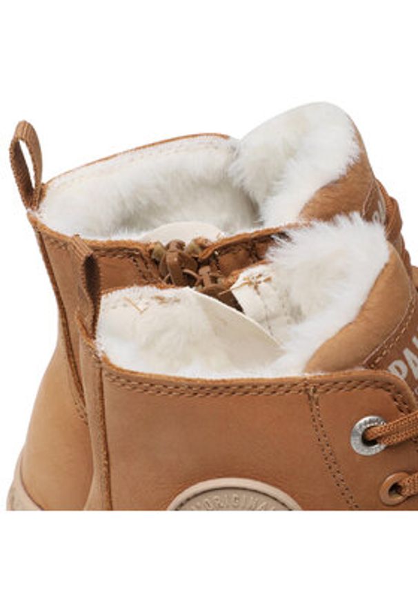 Palladium Trapery Pampa Hi Zip Wl 95982-252-M Brązowy. Kolor: brązowy. Materiał: nubuk, skóra