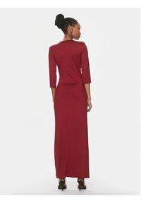 Rinascimento Sukienka koktajlowa CFC0019273002 Bordowy Regular Fit. Kolor: czerwony. Materiał: syntetyk. Styl: wizytowy