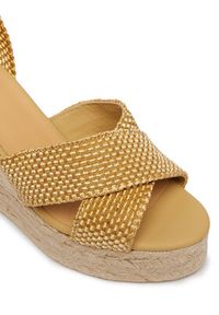 Castañer Espadryle Becca/8ED/298 Beżowy. Kolor: beżowy. Materiał: materiał #5