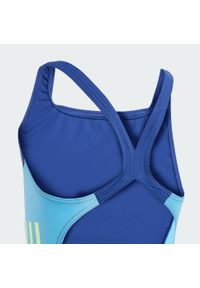 Adidas - Cut 3-Stripes Swimsuit. Kolor: niebieski, wielokolorowy, zielony