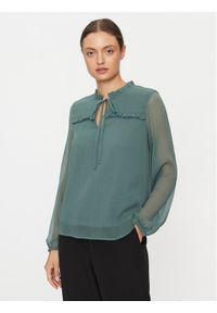 Vero Moda Bluzka Milla 10295551 Zielony Regular Fit. Kolor: zielony. Materiał: syntetyk