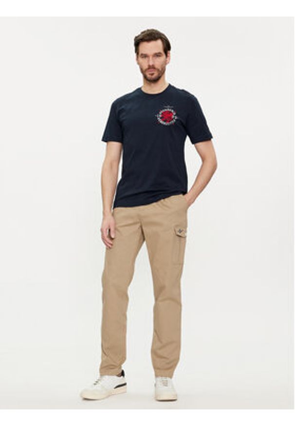 Aeronautica Militare Spodnie materiałowe 241PA1579CT3247 Beżowy Slim Fit. Kolor: beżowy. Materiał: bawełna