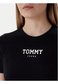 Tommy Jeans T-Shirt Essential DW0DW21842 Czarny Regular Fit. Kolor: czarny. Materiał: bawełna #4