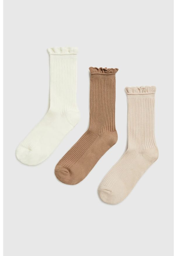 MOODO - Skarpety 3-pack. Materiał: elastan, poliester, bawełna