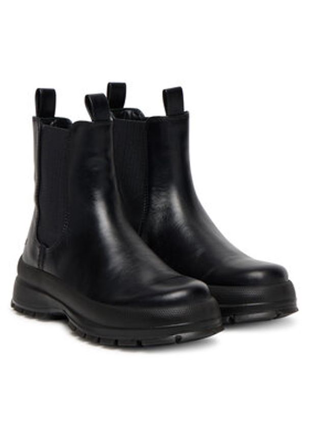 ecco - ECCO Botki 22075301001 Czarny. Kolor: czarny. Materiał: skóra