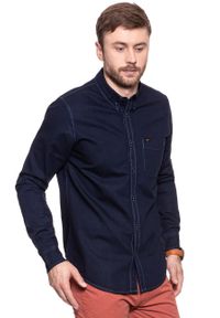 Lee - LEE BUTTON DOWN CLEAN BLUE L880FTQP 112123087. Typ kołnierza: button down. Materiał: jeans #7