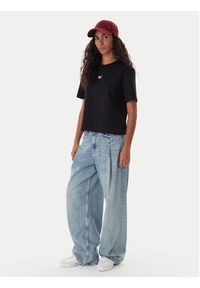 Tommy Jeans T-Shirt Badge DW0DW22202 Czarny Boxy Fit. Kolor: czarny. Materiał: bawełna #2