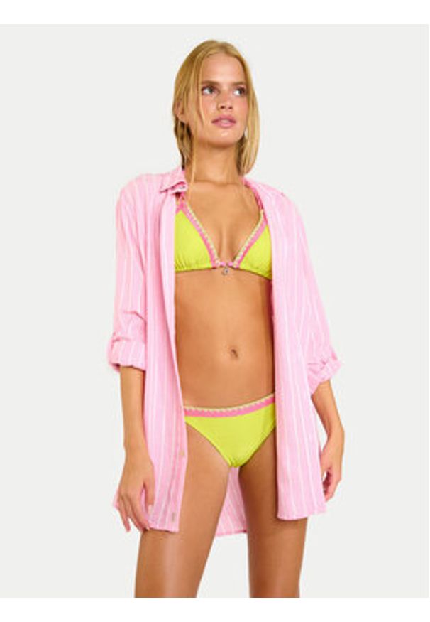 Banana Moon Koszula Garel Galeana MVD33 Różowy Regular Fit. Kolor: różowy. Materiał: syntetyk