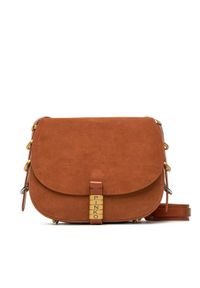 Pinko - PINKO Torebka Saddle Classic PE 25 PLTT 103830 A29N Brązowy. Kolor: brązowy. Materiał: skórzane, zamszowe