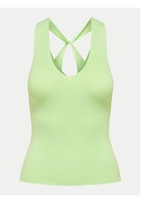 JDY Top Sabrina 15258897 Zielony Slim Fit. Kolor: zielony. Materiał: wiskoza