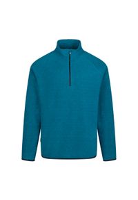 TRESPASS - Polarowy Top Męski Wetherill. Kolor: niebieski. Materiał: polar. Sezon: zima. Styl: sportowy. Sport: turystyka piesza #1