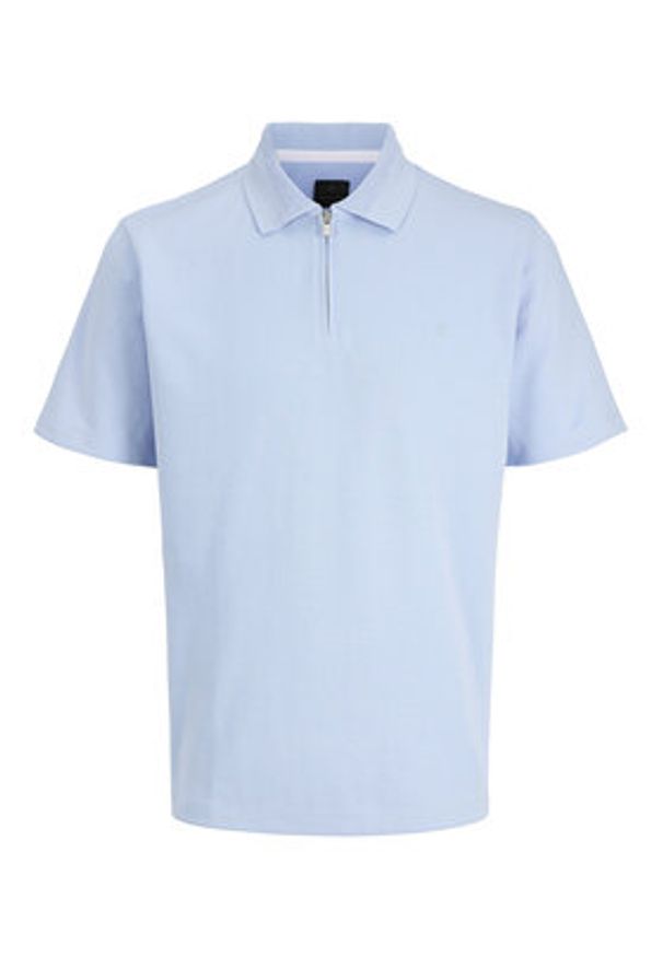 Jack & Jones Polo Rblaethan 12292992 Błękitny Regular Fit. Typ kołnierza: polo. Kolor: niebieski. Materiał: bawełna