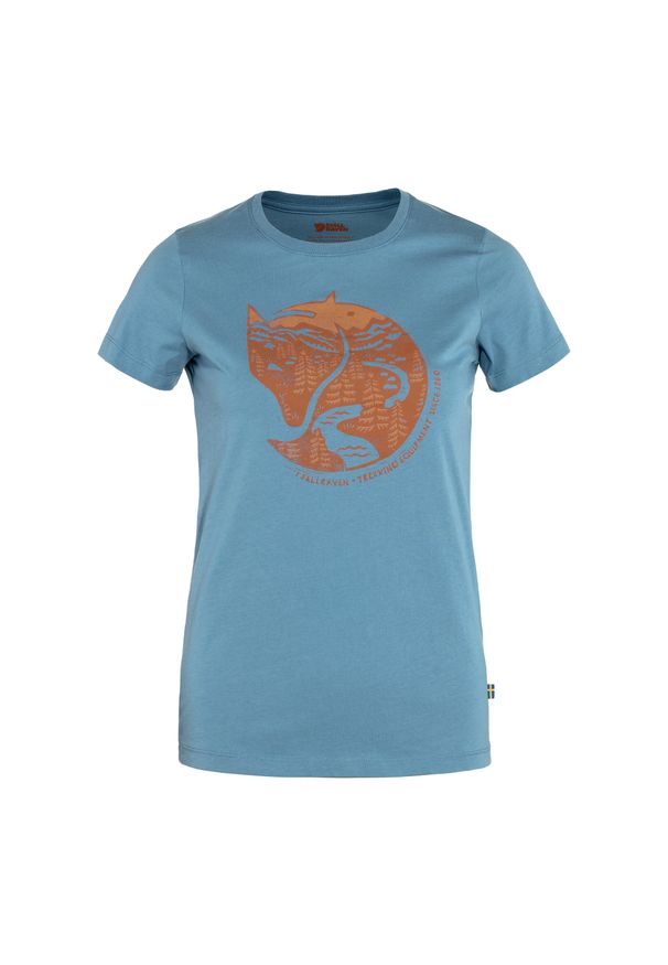 Koszulka trekkingowa damska Fjällräven Arctic Fox. Kolor: niebieski. Sport: turystyka piesza