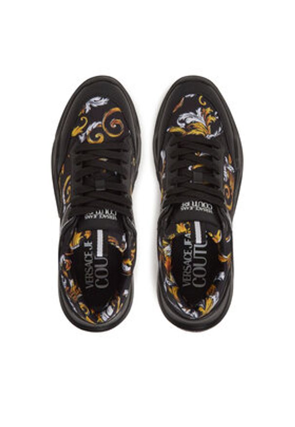 Versace Jeans Couture Sneakersy 78YA3SC2 Czarny. Kolor: czarny. Materiał: skóra