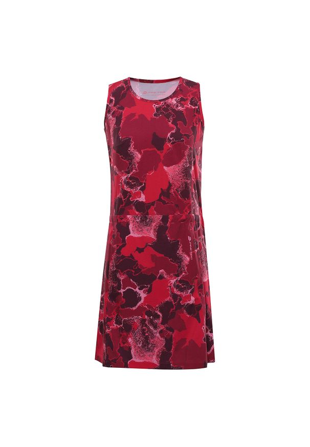 Sukienka ALPINE PRO Coleena-2 damska, czerwona, rozmiar S. Kolor: czerwony. Sport: turystyka piesza