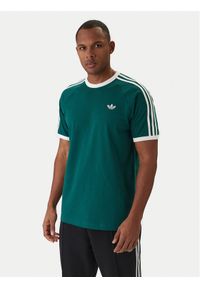 Adidas - adidas T-Shirt 3-Stripes KE3534 Zielony Regular Fit. Kolor: zielony. Materiał: bawełna #1