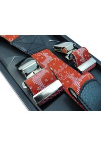 Modini - Świąteczne szelki - renifery SZ76. Materiał: skóra, guma #1