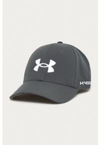 Under Armour Czapka 1361547 kolor szary z aplikacją. Kolor: szary. Wzór: aplikacja #1