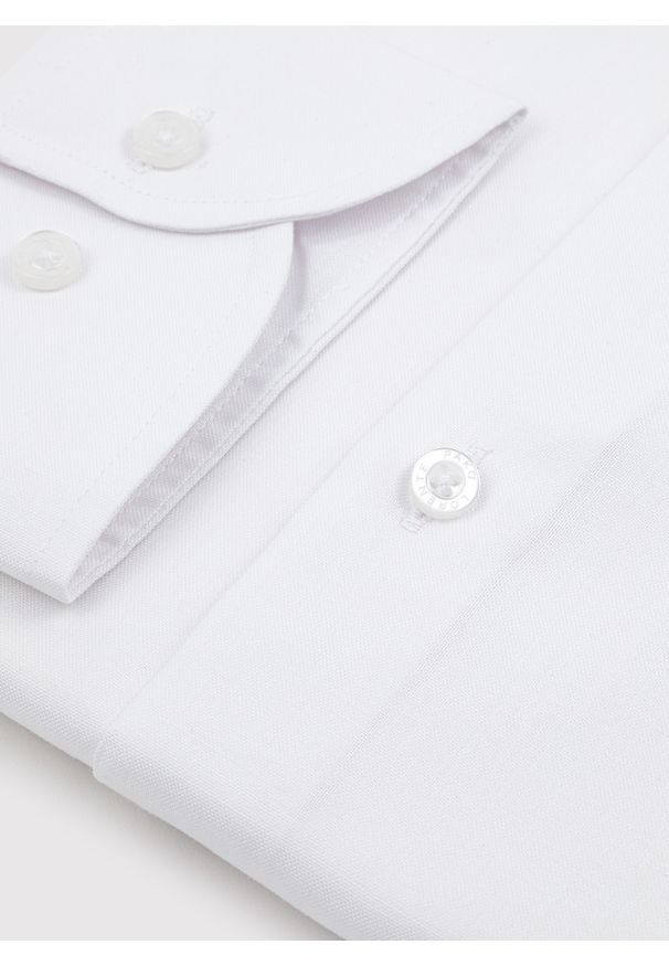 Pako Lorente - PAKO LORENTE – Biała koszula męska z długim rękawem. Kolor: biały. Materiał: bawełna. Długość rękawa: długi rękaw. Długość: długie. Wzór: gładki