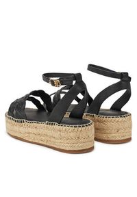 TOMMY HILFIGER - Tommy Hilfiger Espadryle FW0FW08496 Czarny. Kolor: czarny. Materiał: skóra