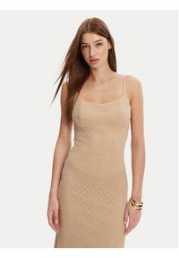 BARDOT - Bardot Sukienka koktajlowa 57998DB7 Beżowy Regular Fit. Kolor: beżowy. Materiał: syntetyk. Styl: wizytowy #4