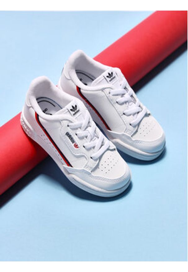 Adidas - adidas Sneakersy Continental 80 I G28218 Biały. Kolor: biały. Materiał: skóra