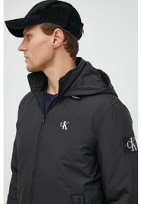 Calvin Klein Jeans kurtka męska kolor czarny przejściowa. Okazja: na co dzień. Kolor: czarny. Materiał: poliester, włókno. Styl: casual #4