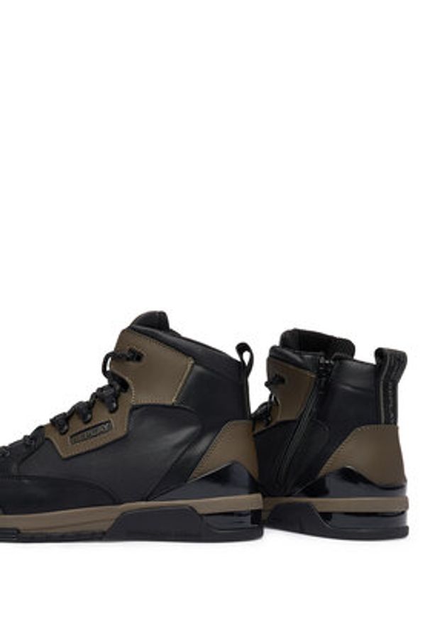 Replay - REPLAY Sneakersy GMZ1R.000.C0017L Czarny. Kolor: czarny. Materiał: skóra