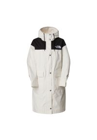 Kurtka damska The North Face Parka Reign On 0A8BCJROU1 - biała. Okazja: na co dzień. Kolor: biały. Materiał: nylon, poliester. Długość rękawa: długi rękaw. Długość: długie. Wzór: aplikacja. Styl: casual