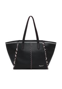 Desigual Torebka 25WAXP95 Czarny. Kolor: czarny. Materiał: skórzane