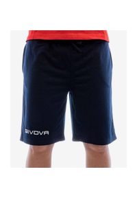 Givova Friend Szorty Sportowe Niebieskie 2XL - Oddychające i Lekkie. Kolor: niebieski. Materiał: materiał. Długość: krótkie. Wzór: haft. Sezon: lato. Sport: fitness