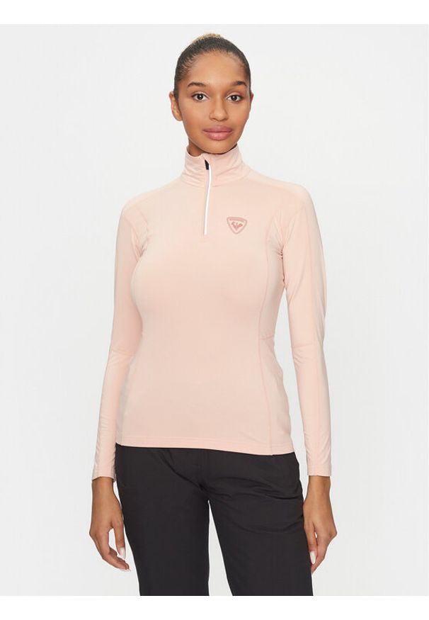 Rossignol Bluza techniczna Classique RLMWL08 Różowy Slim Fit. Kolor: różowy. Materiał: syntetyk