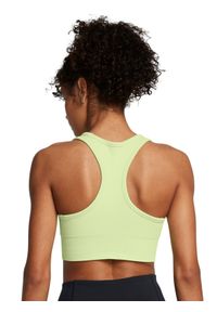 Biustonosz treningowy damski Under Armour Vanish Seamless Mid Bra - żółty. Kolor: żółty. Materiał: materiał, nylon, dzianina, elastan. Sport: fitness, kolarstwo