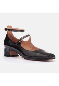 Marco Shoes Czółenka w stylu Mary Jane czarne. Kolor: czarny. Materiał: skóra #6
