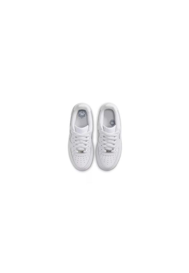 Buty do chodzenia dla dzieci Nike Air Force 1 Le (gs). Zapięcie: sznurówki. Kolor: biały. Materiał: syntetyk, tkanina, materiał, skóra. Szerokość cholewki: normalna. Model: Nike Air Force. Sport: turystyka piesza