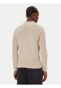 Mustang Sweter Elliot 1016844 Beżowy Regular Fit. Kolor: beżowy. Materiał: bawełna #5