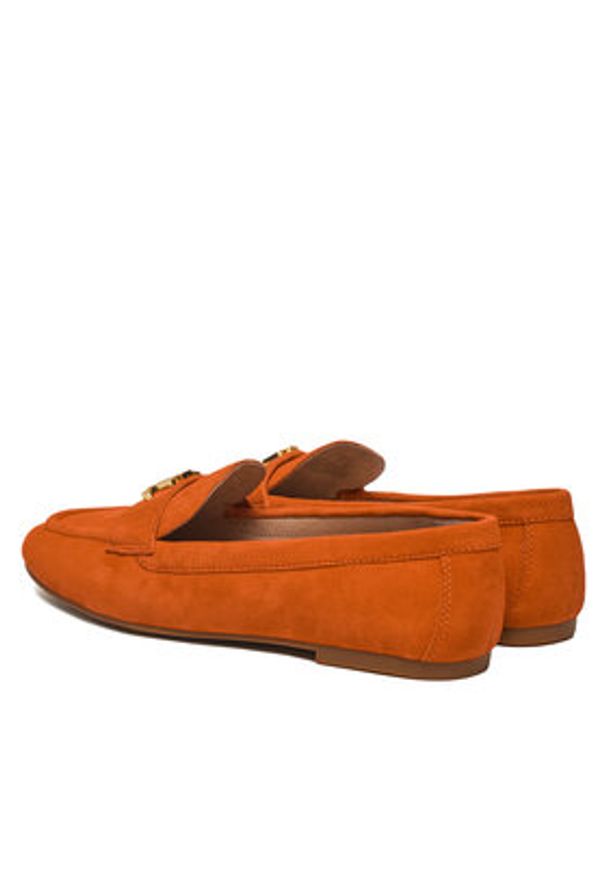 Lauren Ralph Lauren - LAUREN RALPH LAUREN Lordsy Averi III 802946809009 Pomarańczowy. Kolor: pomarańczowy. Materiał: zamsz, skóra