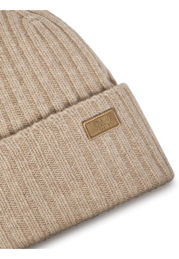 Weekend Max Mara Czapka Ritmo 2525576035 Beżowy. Kolor: beżowy. Materiał: wełna, materiał