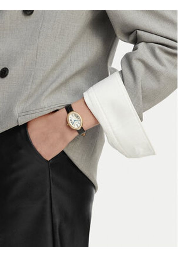 U.S. Polo Assn. Zegarek Ophelia USP8507BK Czarny. Kolor: czarny. Materiał: skóra