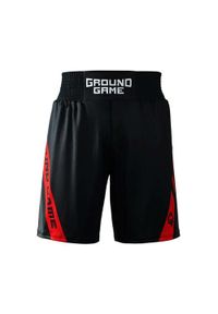 GROUND GAME - Spodenki Bokserskie Ground Game Knockout Game Czarne L. Kolor: czarny