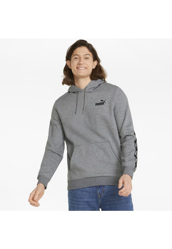 Bluza sportowa męska Puma ESS+ Tape Hoodie FL. Kolor: wielokolorowy, czarny, szary