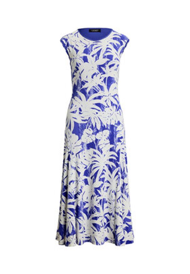 Lauren Ralph Lauren - LAUREN RALPH LAUREN Sukienka codzienna 200971078001 Niebieski Regular Fit. Okazja: na co dzień. Kolor: niebieski. Materiał: syntetyk. Typ sukienki: proste. Styl: casual