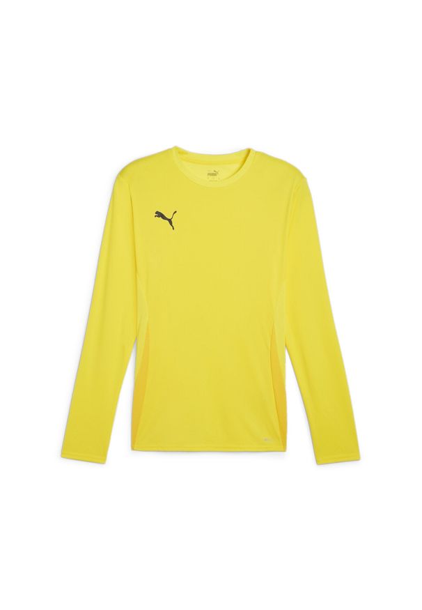 Dżersej z długim rękawem Puma TeamGoal. Kolor: żółty. Materiał: jersey. Długość rękawa: długi rękaw. Długość: długie