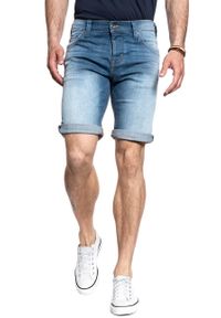 Mustang - SPODENKI MĘSKIE MUSTANG 5 Pocket Short DENIM BLUE 1007108 5000 783. Materiał: denim #9