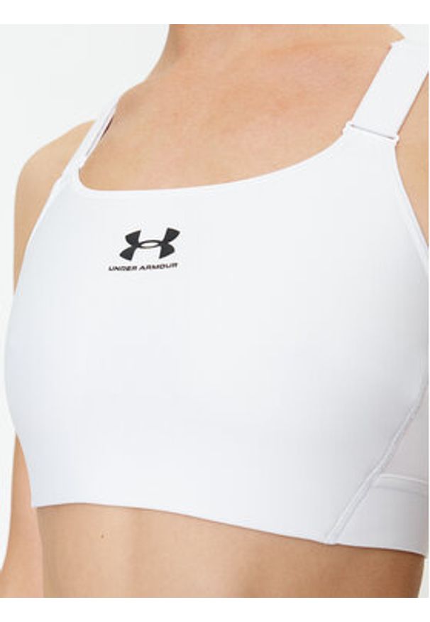 Under Armour Biustonosz sportowy Ua Hg Armour High 1379195 Biały Compression Fit. Kolor: biały. Materiał: syntetyk