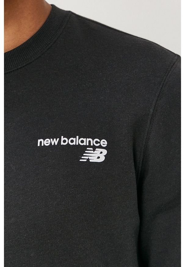 New Balance - Bluza. Okazja: na co dzień. Kolor: czarny. Styl: casual