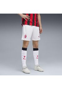 Puma - Męskie szorty AC Milan 25/26 PUMA White. Kolor: biały. Materiał: tkanina. Sport: fitness, piłka nożna