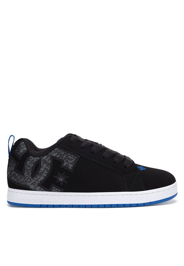 DC Sneakersy COURT GRAFFIK DC01661063 Czarny. Kolor: czarny. Materiał: nubuk, skóra